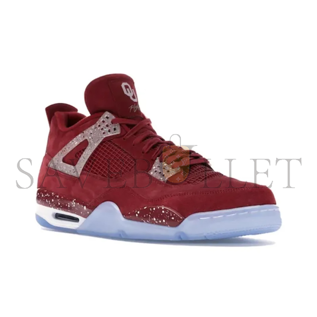 NIKE JORDAN 4 RETRO OKLAHOMA SOONERS PE AJ4-1032076